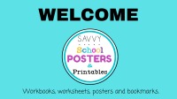Welcome to Savvy School Posters and Printables!